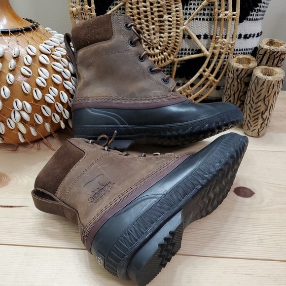 Sorel Cheyanne II Waterproof Duck Boots Leather Unisex M 8.5/W 10.5/EU 41.5 - Picture 7 of 15
